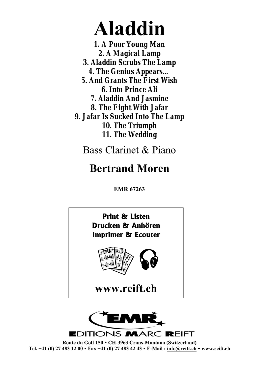 Aladdin Aladdin Bass Clarinet scores gallery preview page 2