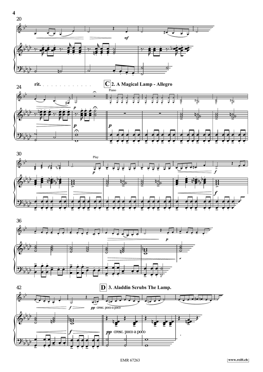 Aladdin Aladdin Bass Clarinet scores gallery preview page 5