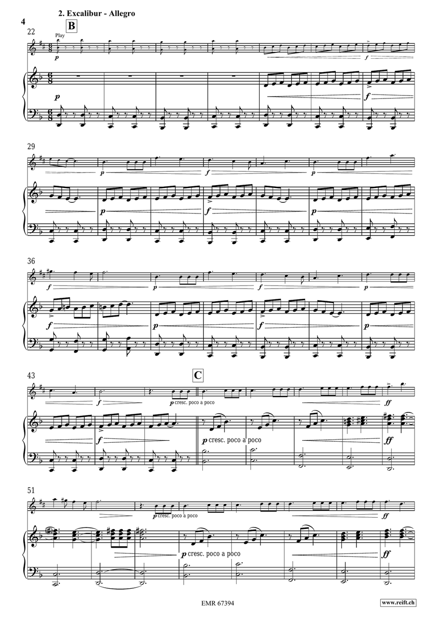 King Arthur King Arthur Alto Saxophone scores gallery preview page 6