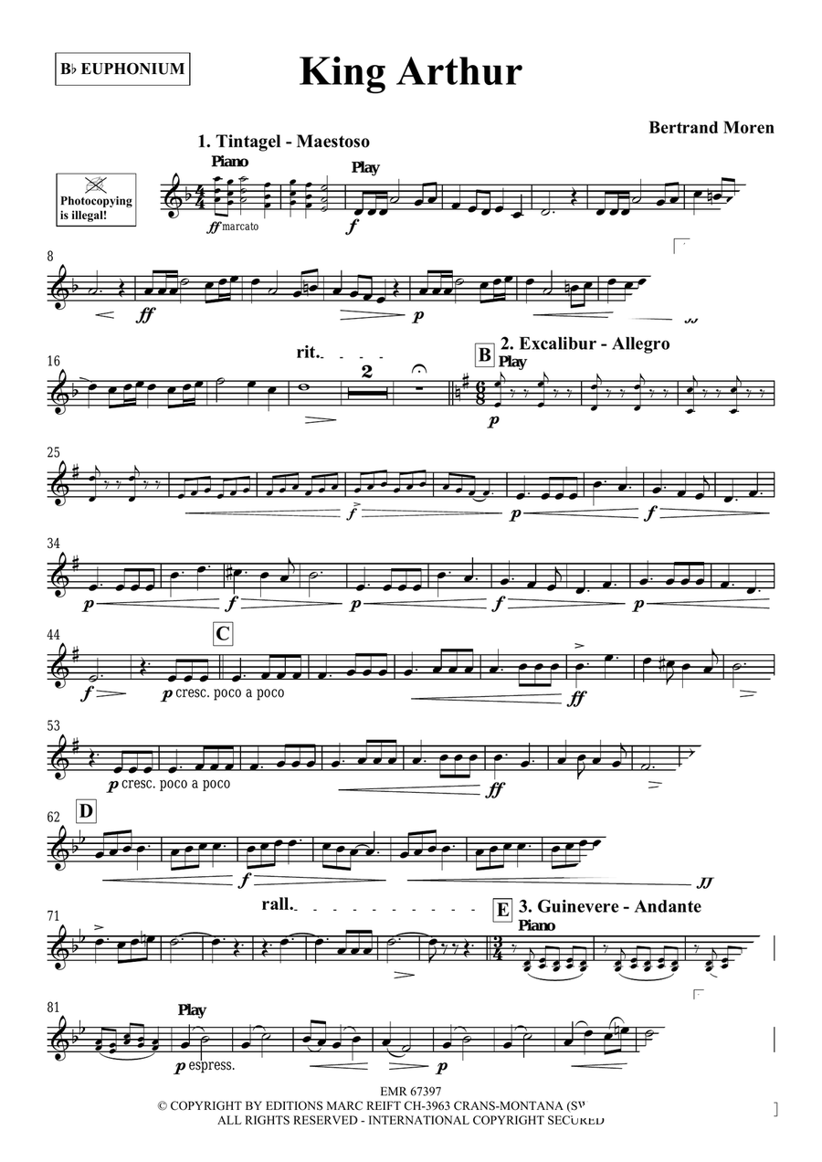 King Arthur King Arthur Euphonium scores gallery preview page 4