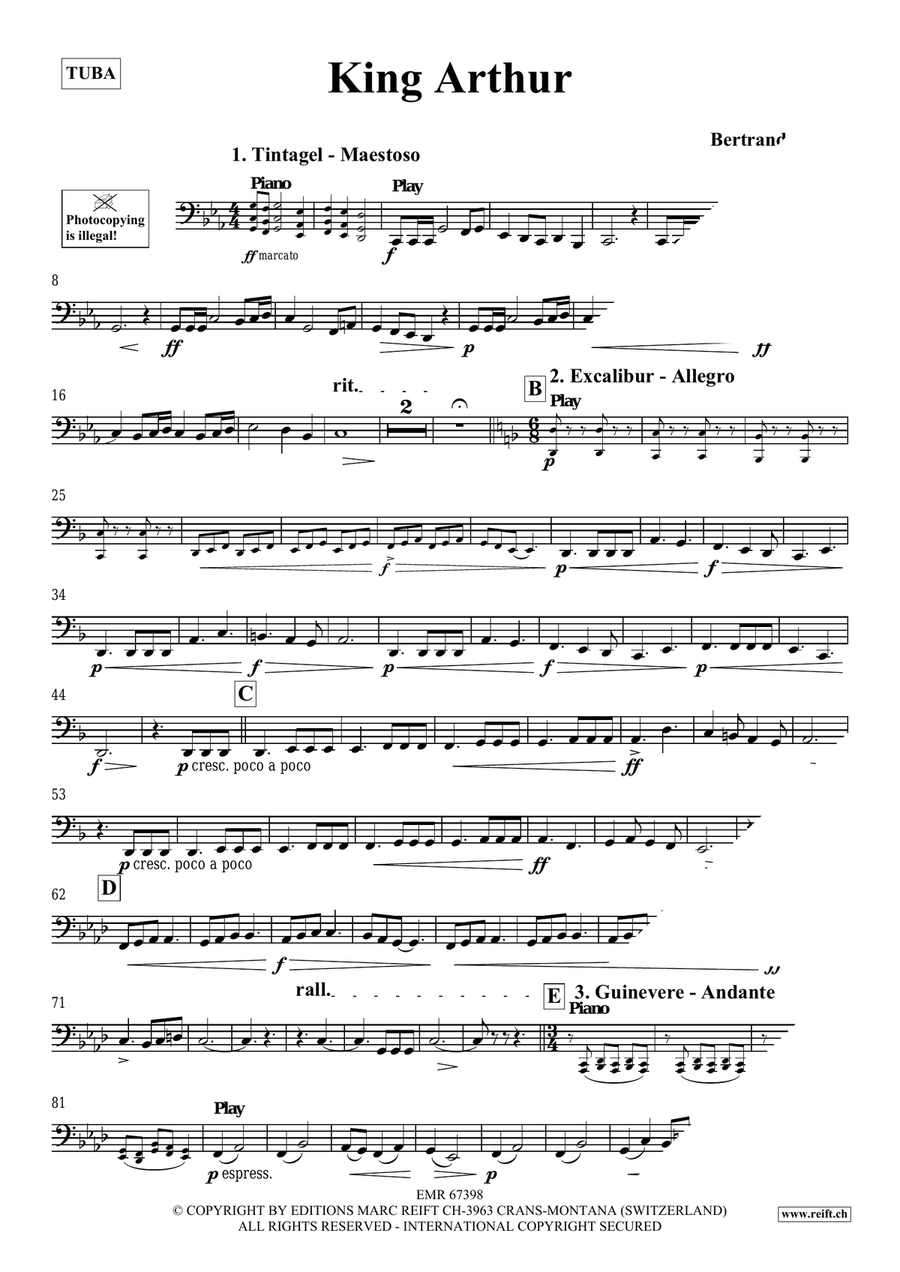 King Arthur King Arthur Tuba scores gallery preview page 4