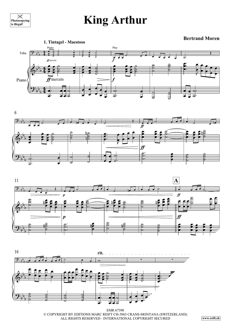 King Arthur King Arthur Tuba scores gallery preview page 5