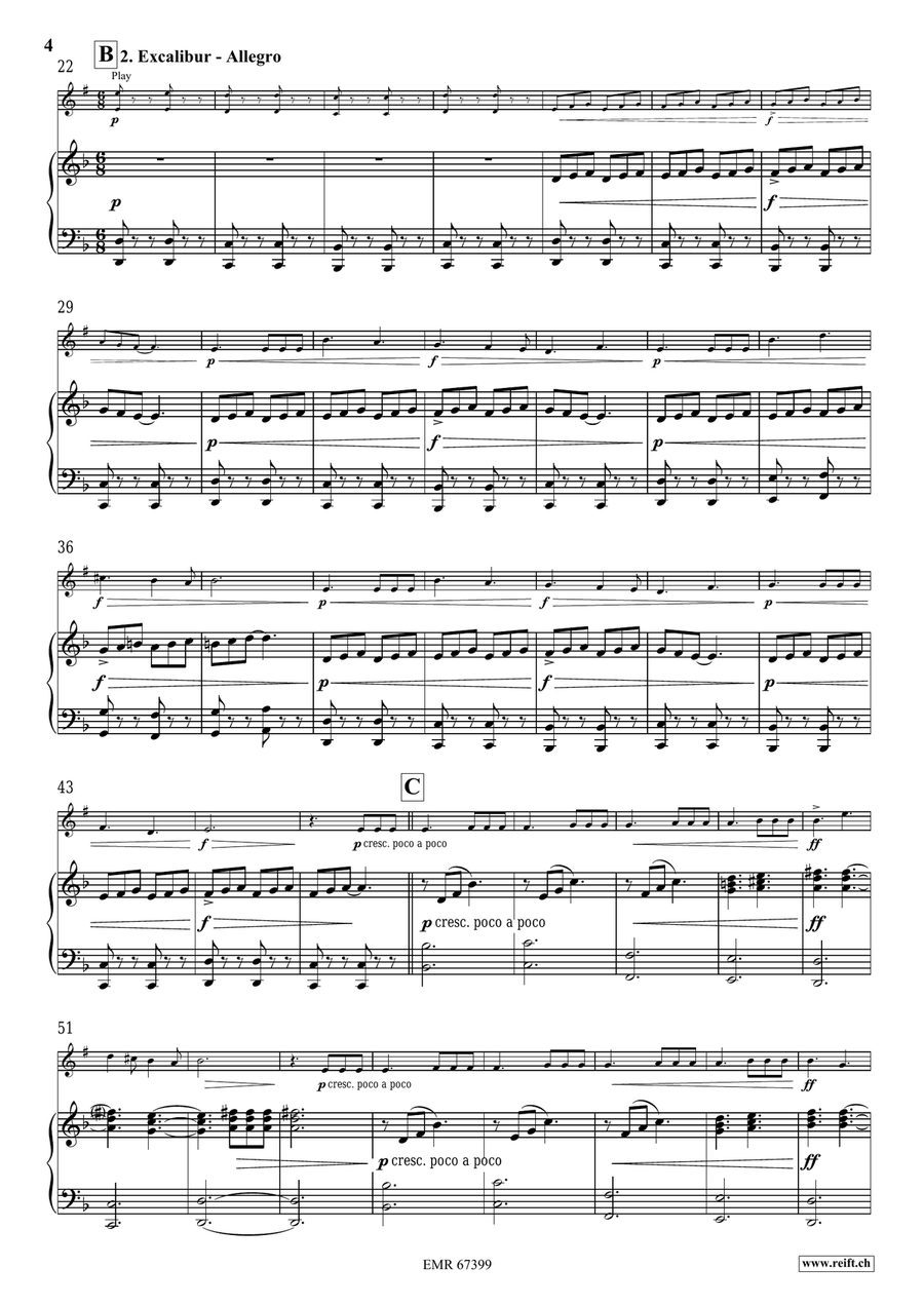 King Arthur Voice Solo scores gallery preview page 6