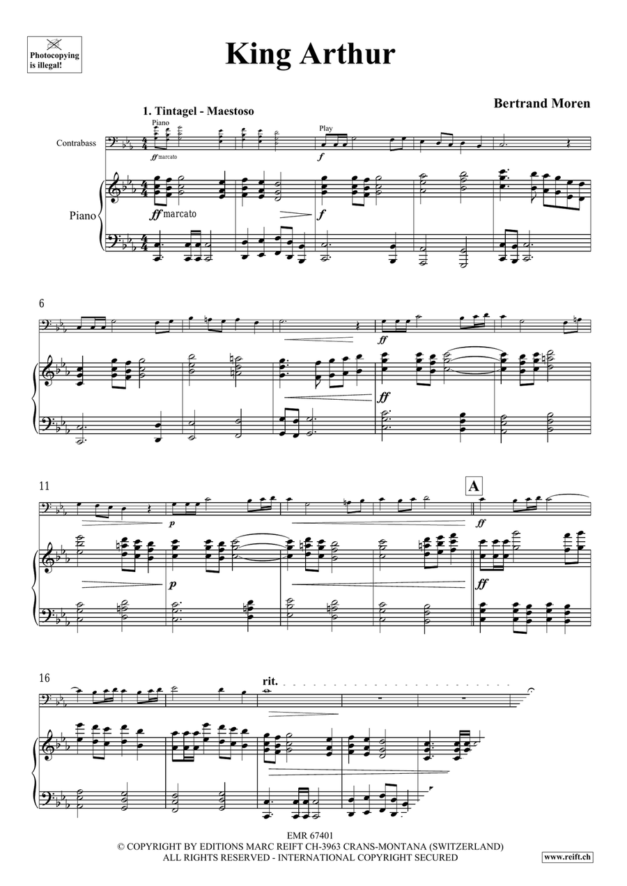 King Arthur King Arthur Double Bass scores gallery preview page 5