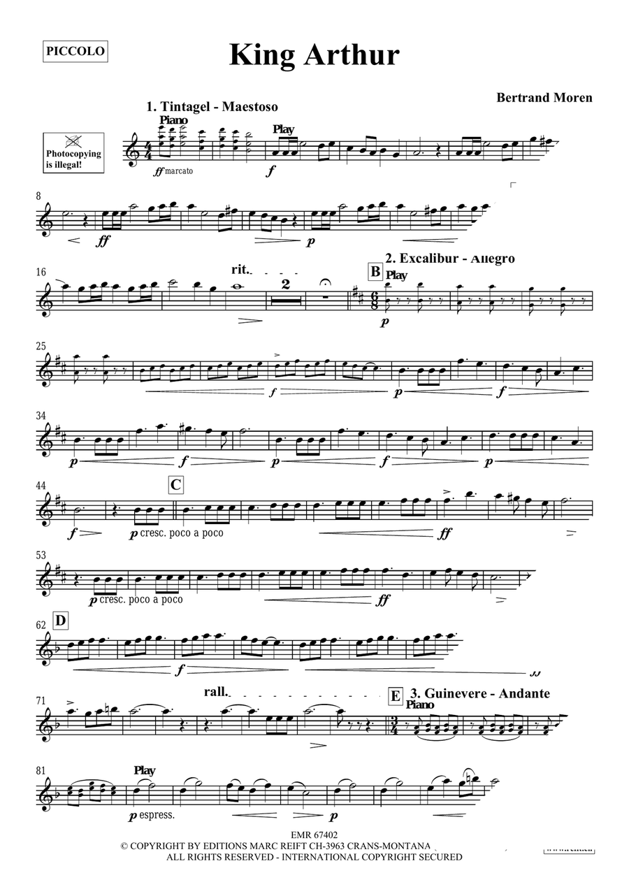 King Arthur King Arthur Piccolo scores gallery preview page 4