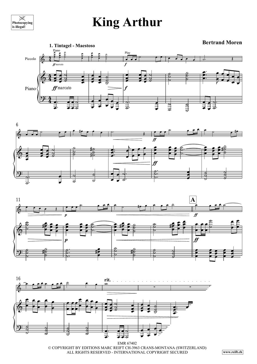 King Arthur King Arthur Piccolo scores gallery preview page 5