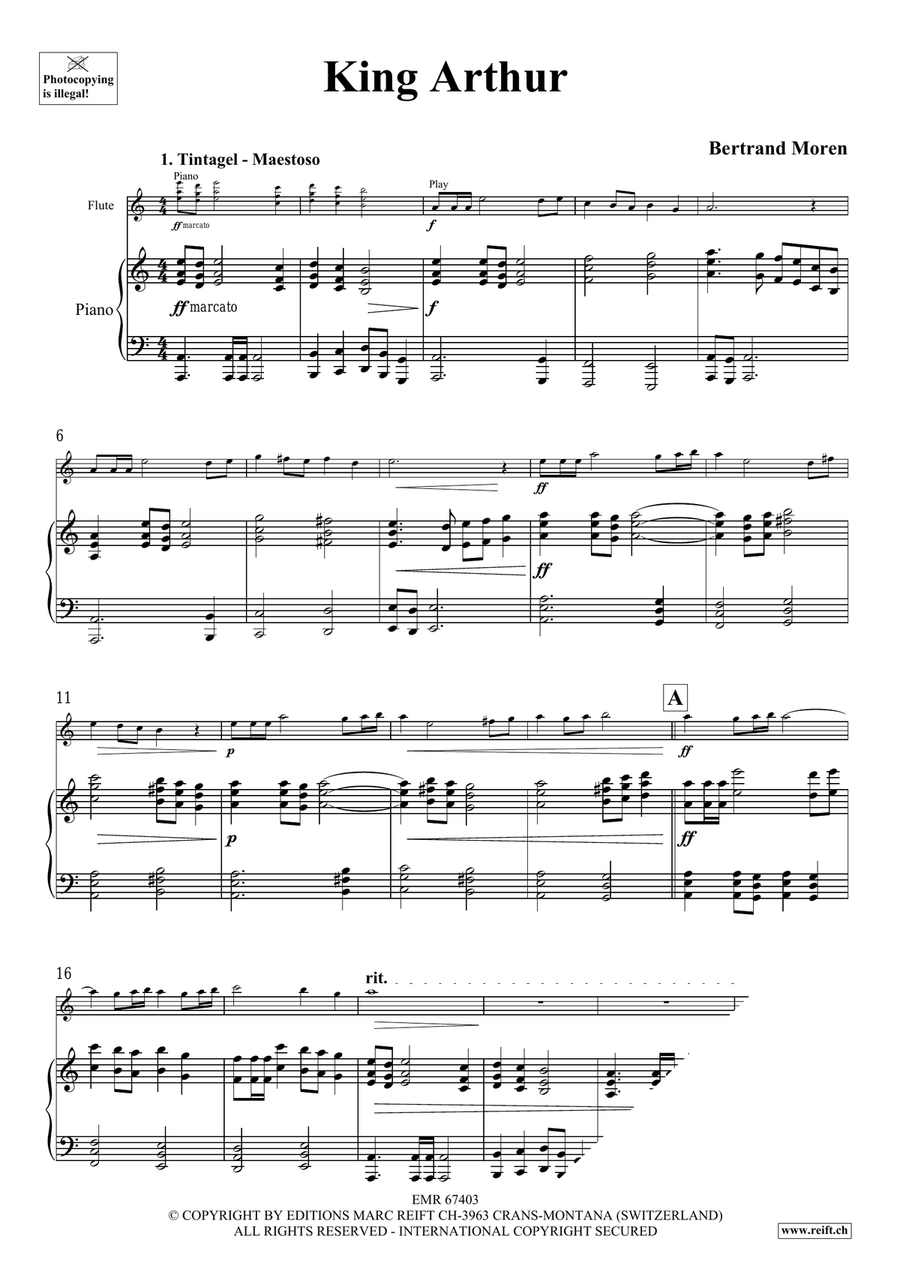 King Arthur King Arthur Flute Solo scores gallery preview page 5