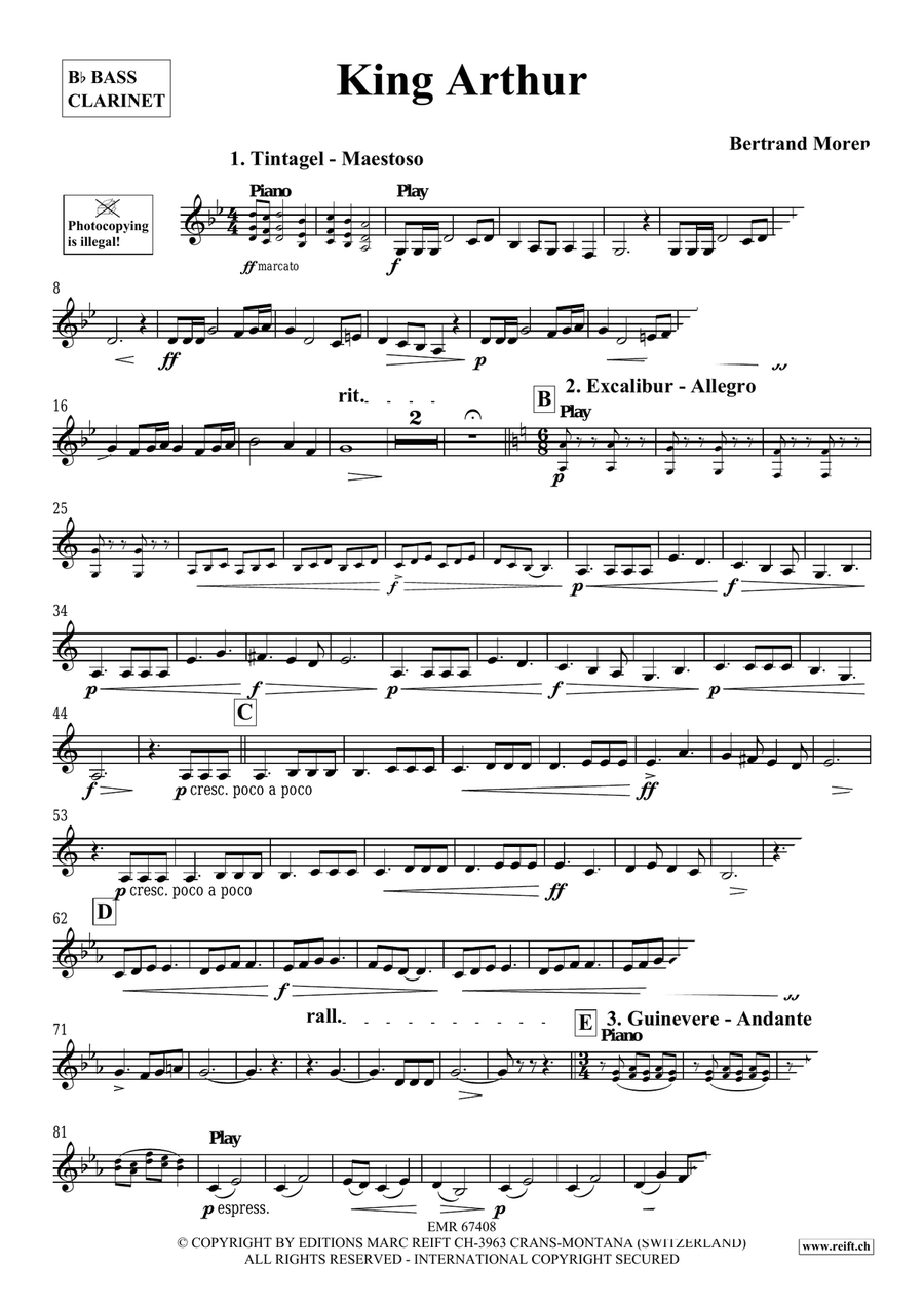 King Arthur King Arthur Bass Clarinet scores gallery preview page 4
