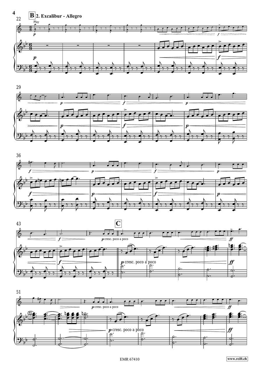 King Arthur King Arthur Tenor Saxophone scores gallery preview page 6