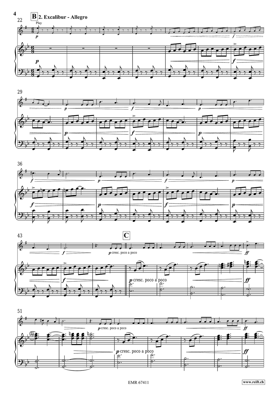 King Arthur King Arthur Baritone Saxophone scores gallery preview page 6