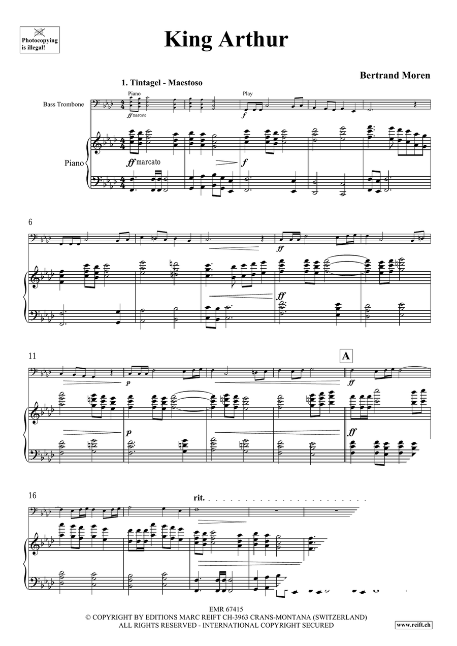 King Arthur King Arthur Bass Trombone scores gallery preview page 5