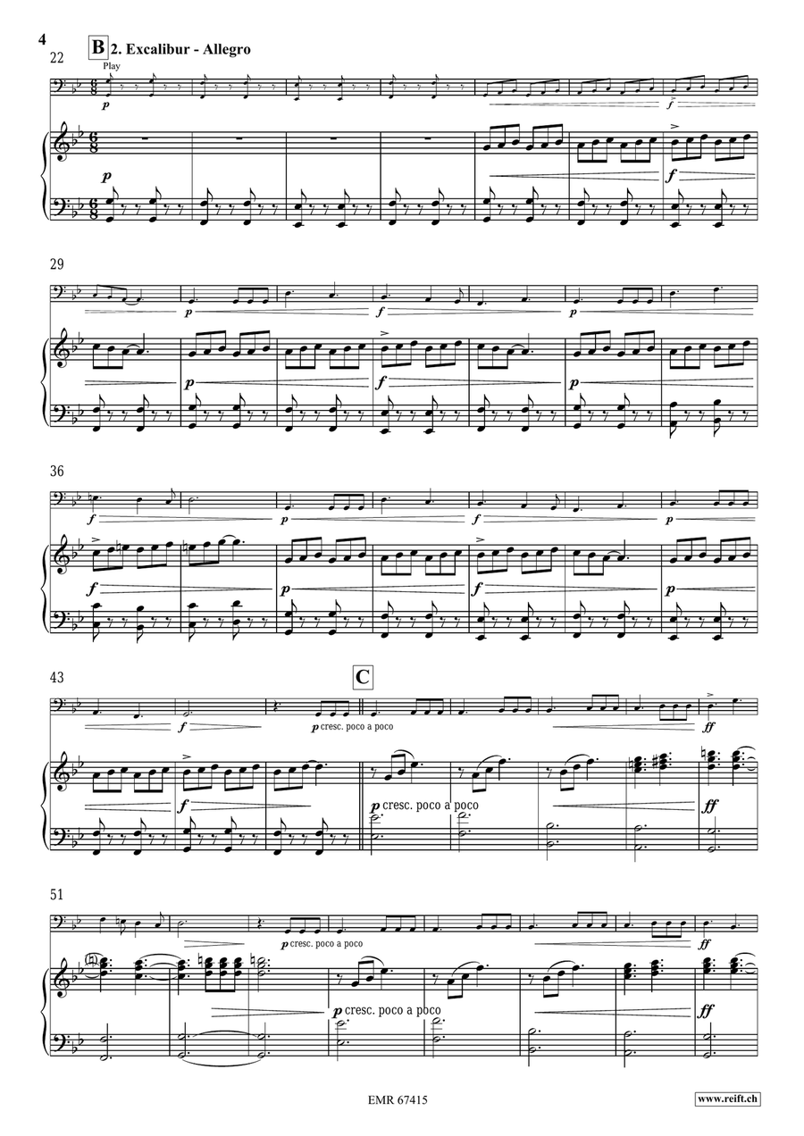 King Arthur King Arthur Bass Trombone scores gallery preview page 6