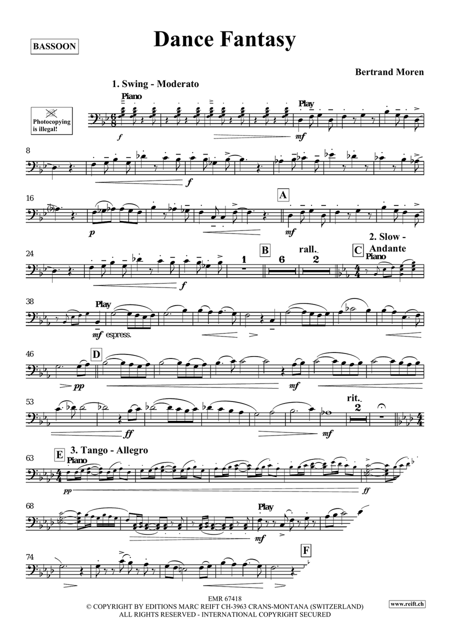 Dance Fantasy Dance Fantasy Bassoon Solo scores gallery preview page 4