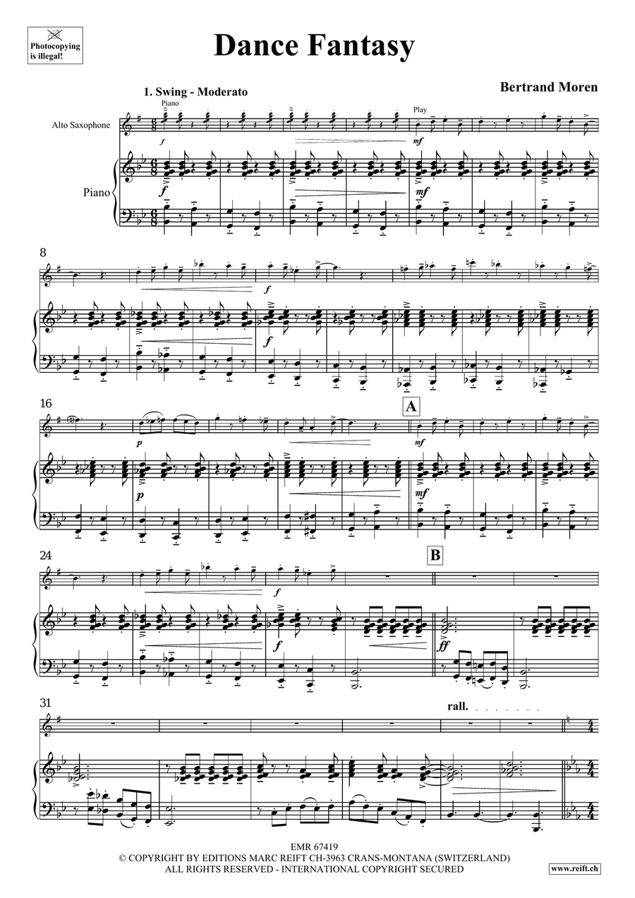 Dance Fantasy Dance Fantasy Alto Saxophone scores gallery preview page 5