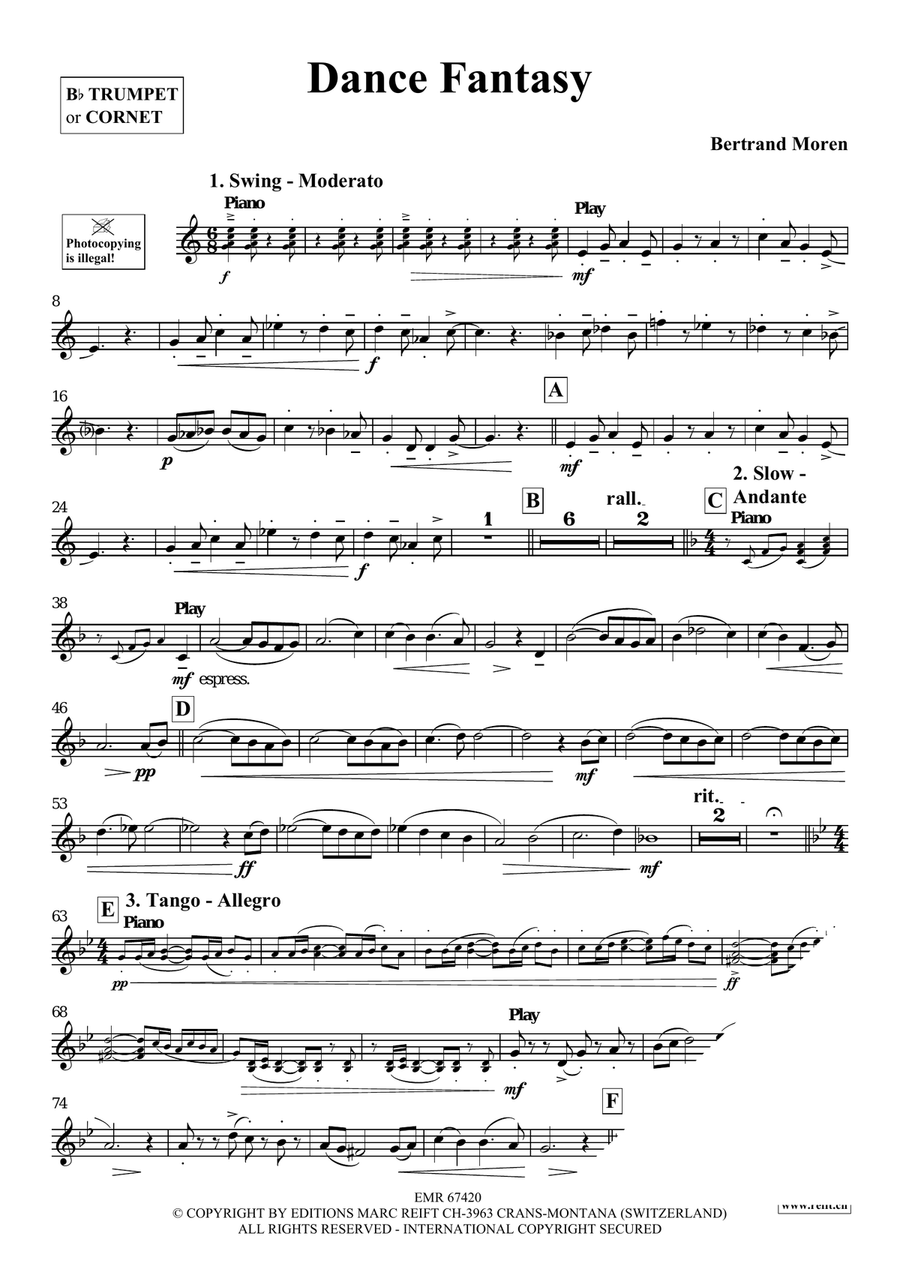 Dance Fantasy Dance Fantasy Cornet scores gallery preview page 4