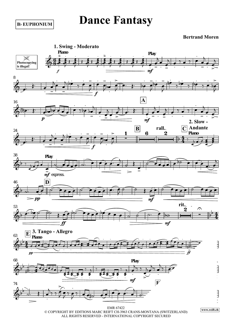 Dance Fantasy Dance Fantasy Euphonium scores gallery preview page 4