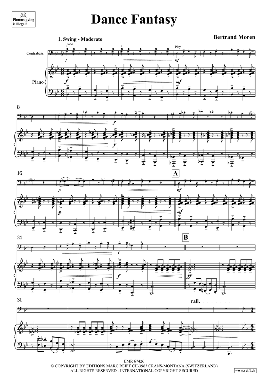 Dance Fantasy Dance Fantasy Double Bass scores gallery preview page 5