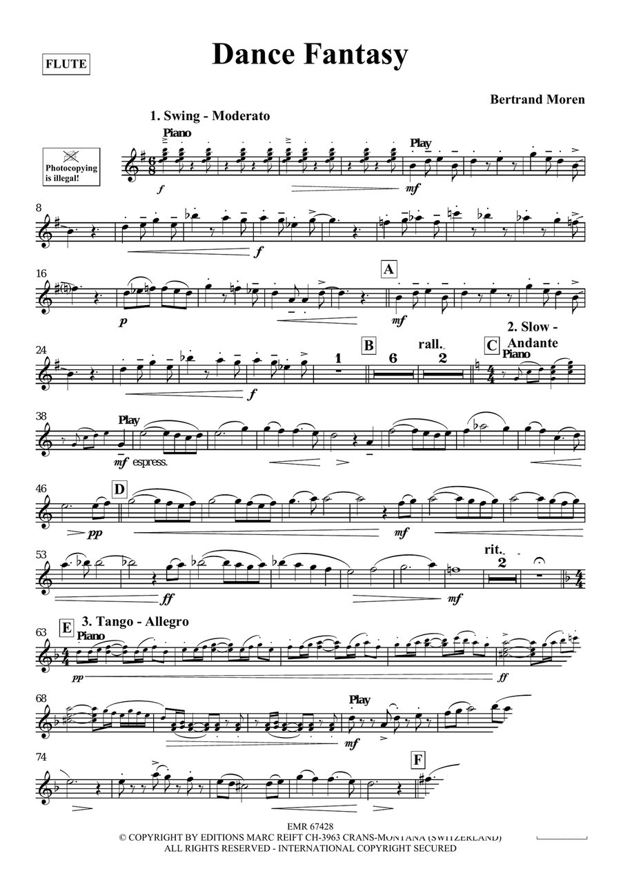 Dance Fantasy Dance Fantasy Flute Solo scores gallery preview page 4