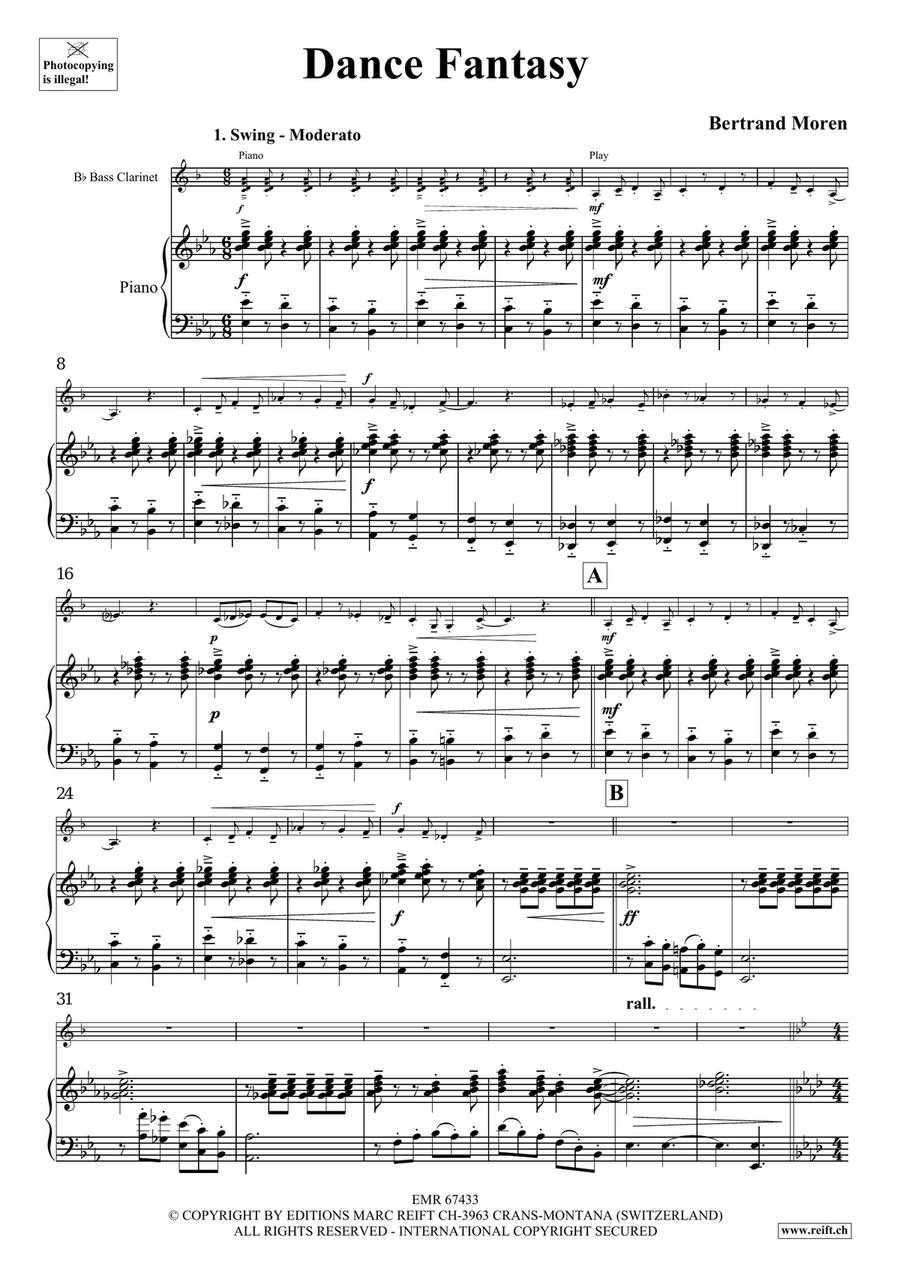 Dance Fantasy Bass Clarinet scores gallery preview page 5