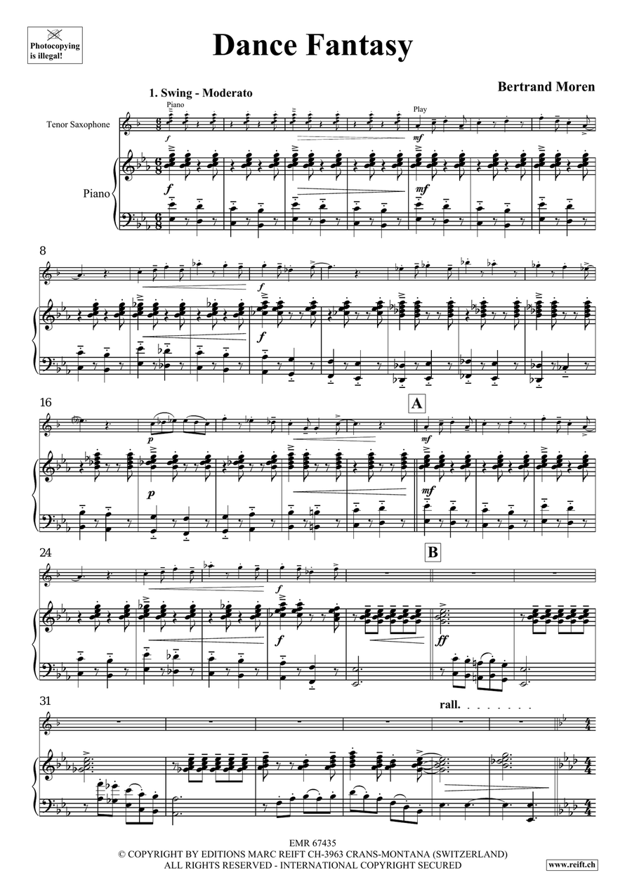 Dance Fantasy Dance Fantasy Tenor Saxophone scores gallery preview page 5