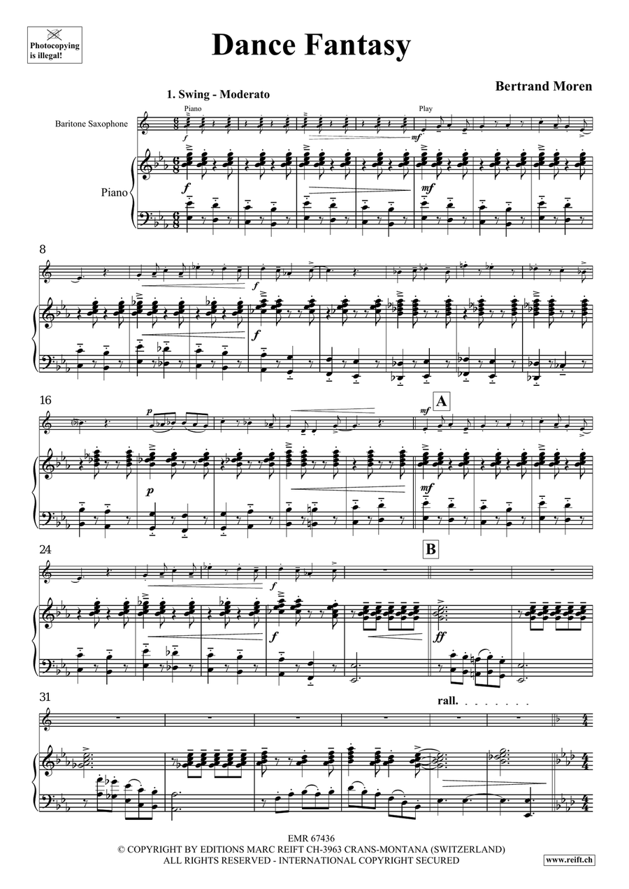 Dance Fantasy Dance Fantasy Baritone Saxophone scores gallery preview page 5