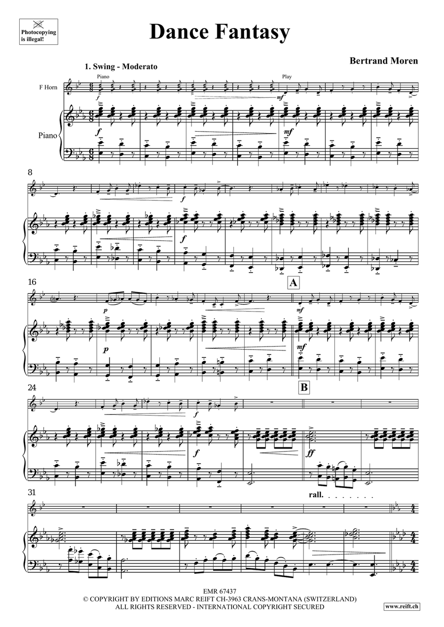 Dance Fantasy Dance Fantasy Horn scores gallery preview page 5