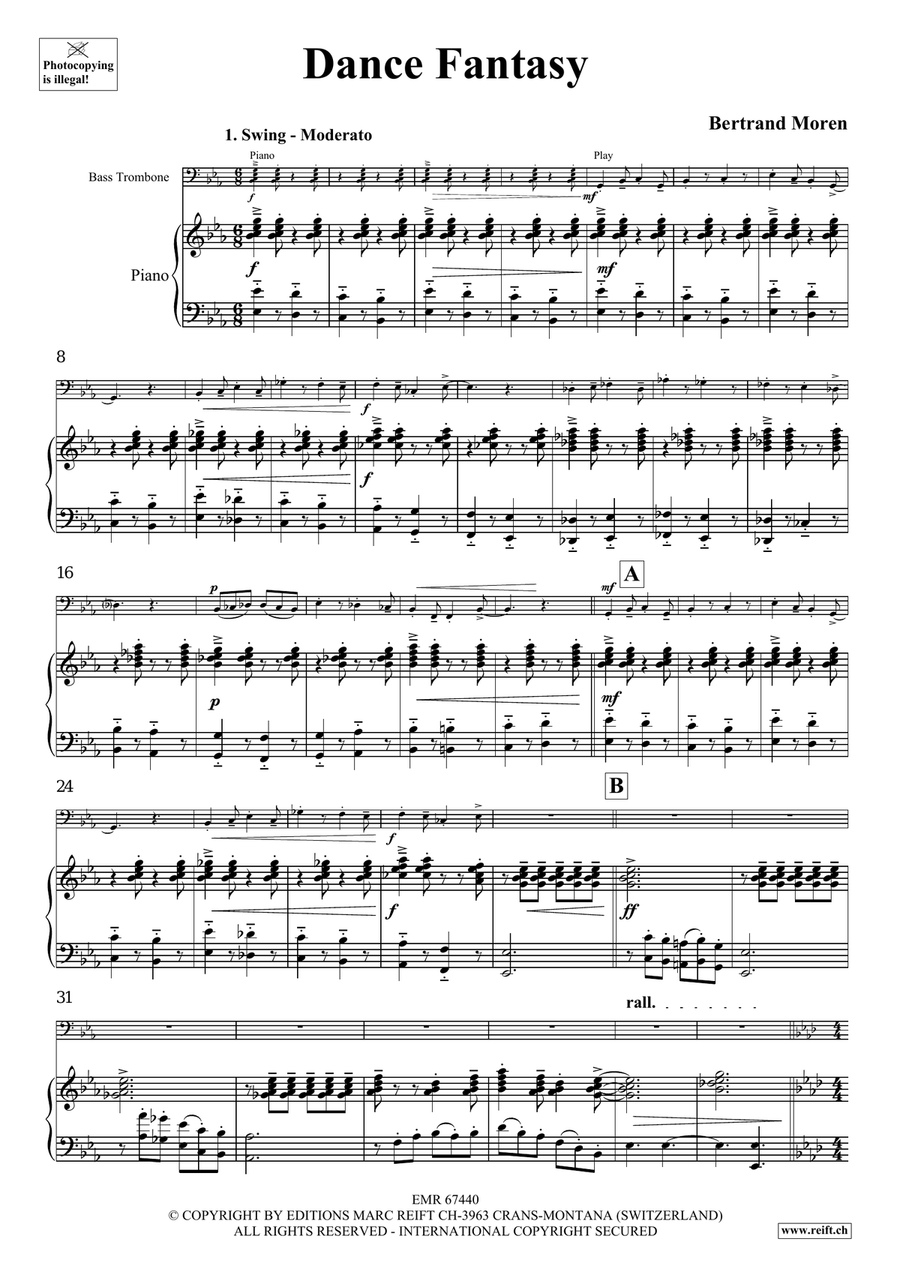 Dance Fantasy Dance Fantasy Bass Trombone scores gallery preview page 5