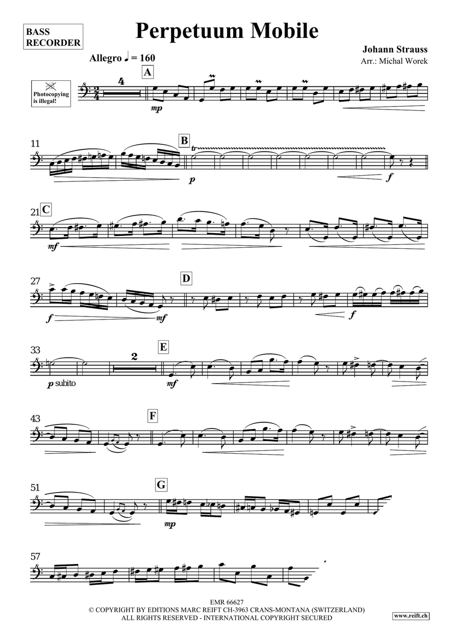 Perpetuum Mobile Perpetuum Mobile Bass Recorder scores gallery preview page 3