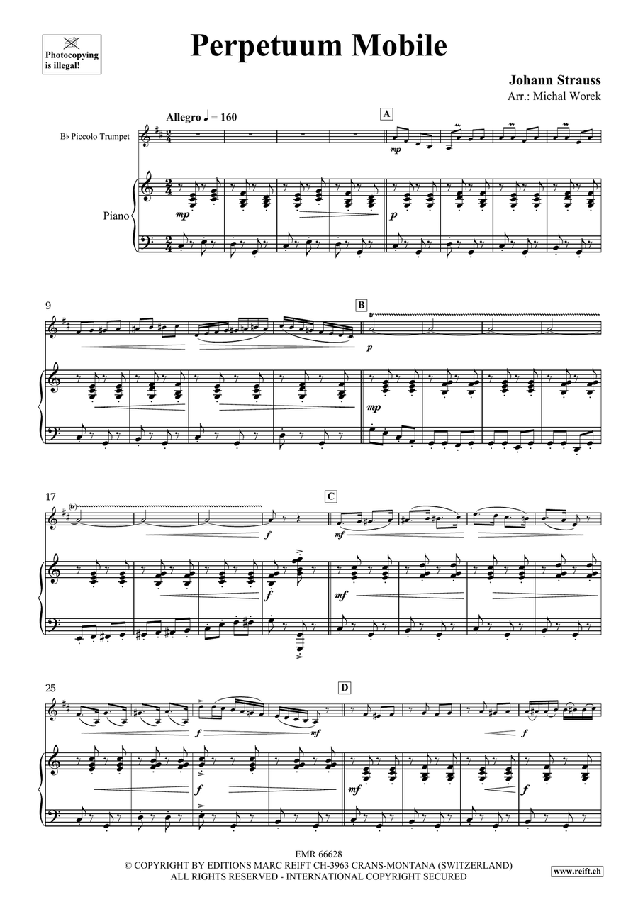 Perpetuum Mobile Perpetuum Mobile Piccolo Trumpet scores gallery preview page 4