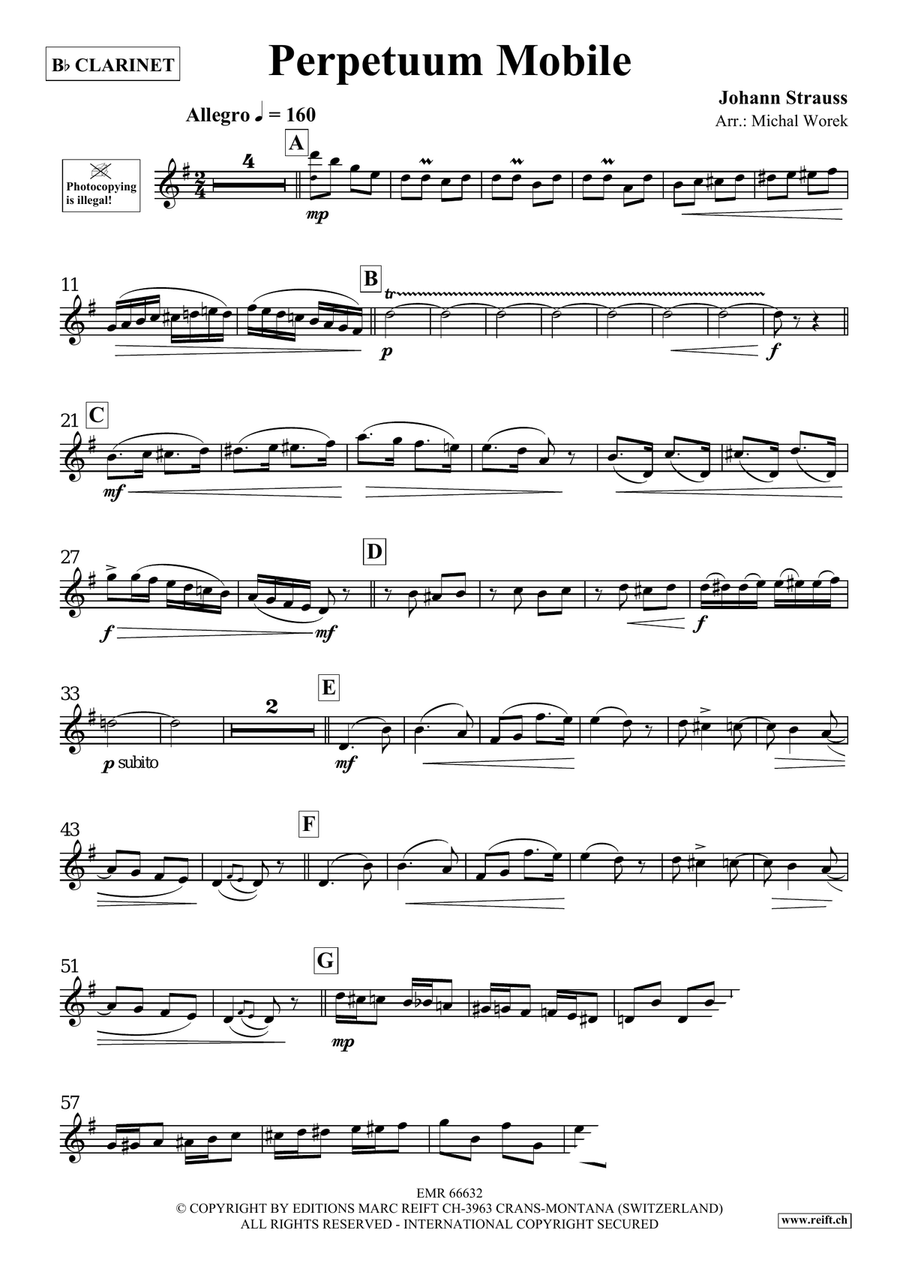 Perpetuum Mobile Perpetuum Mobile Clarinet Solo scores gallery preview page 3