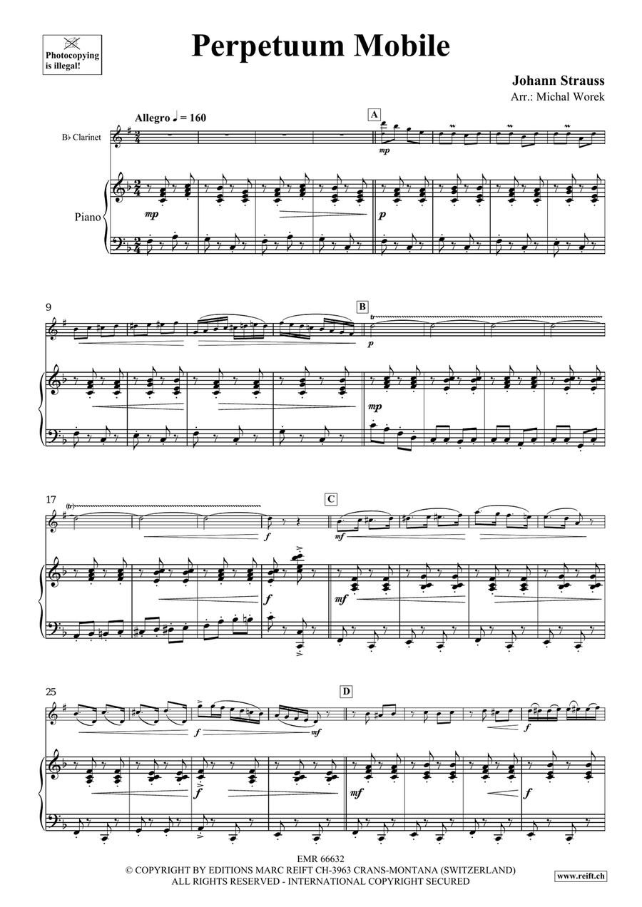 Perpetuum Mobile Perpetuum Mobile Clarinet Solo scores gallery preview page 4