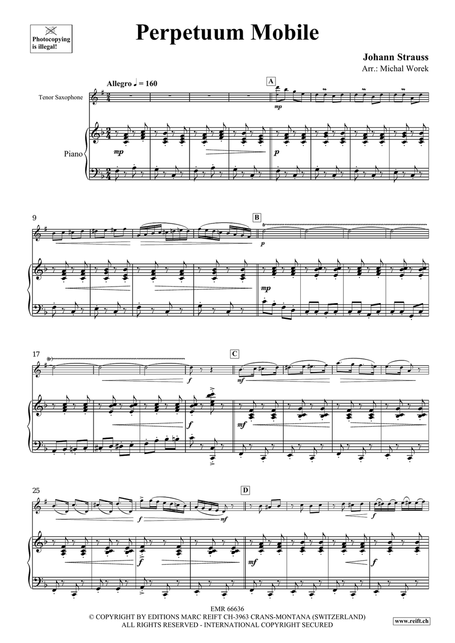 Perpetuum Mobile Perpetuum Mobile Tenor Saxophone scores gallery preview page 4
