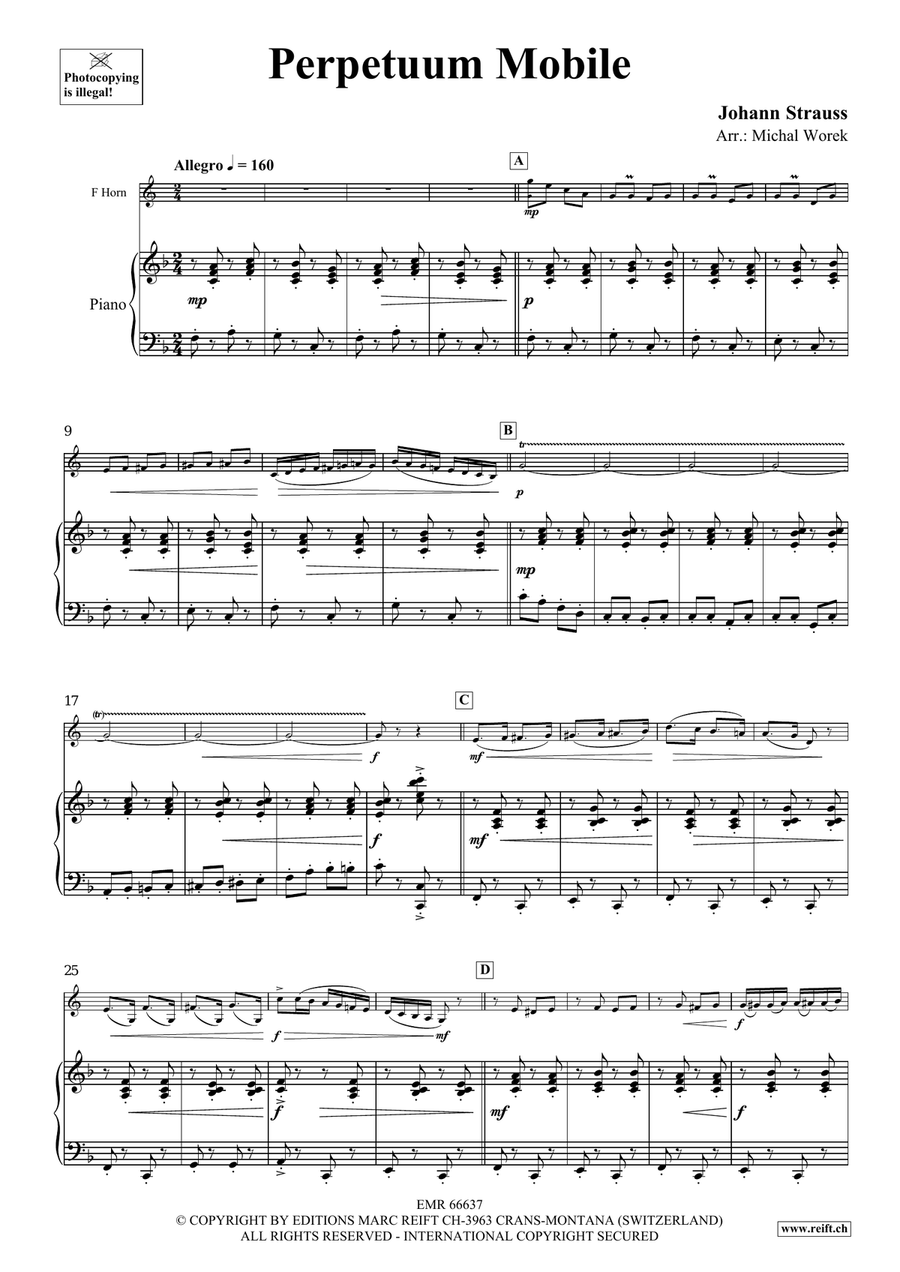 Perpetuum Mobile Perpetuum Mobile Horn scores gallery preview page 4