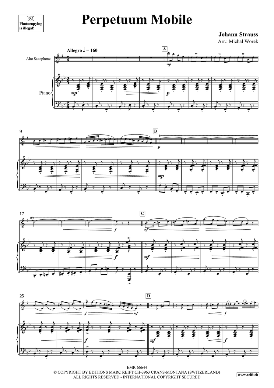 Perpetuum Mobile Perpetuum Mobile Alto Saxophone scores gallery preview page 4