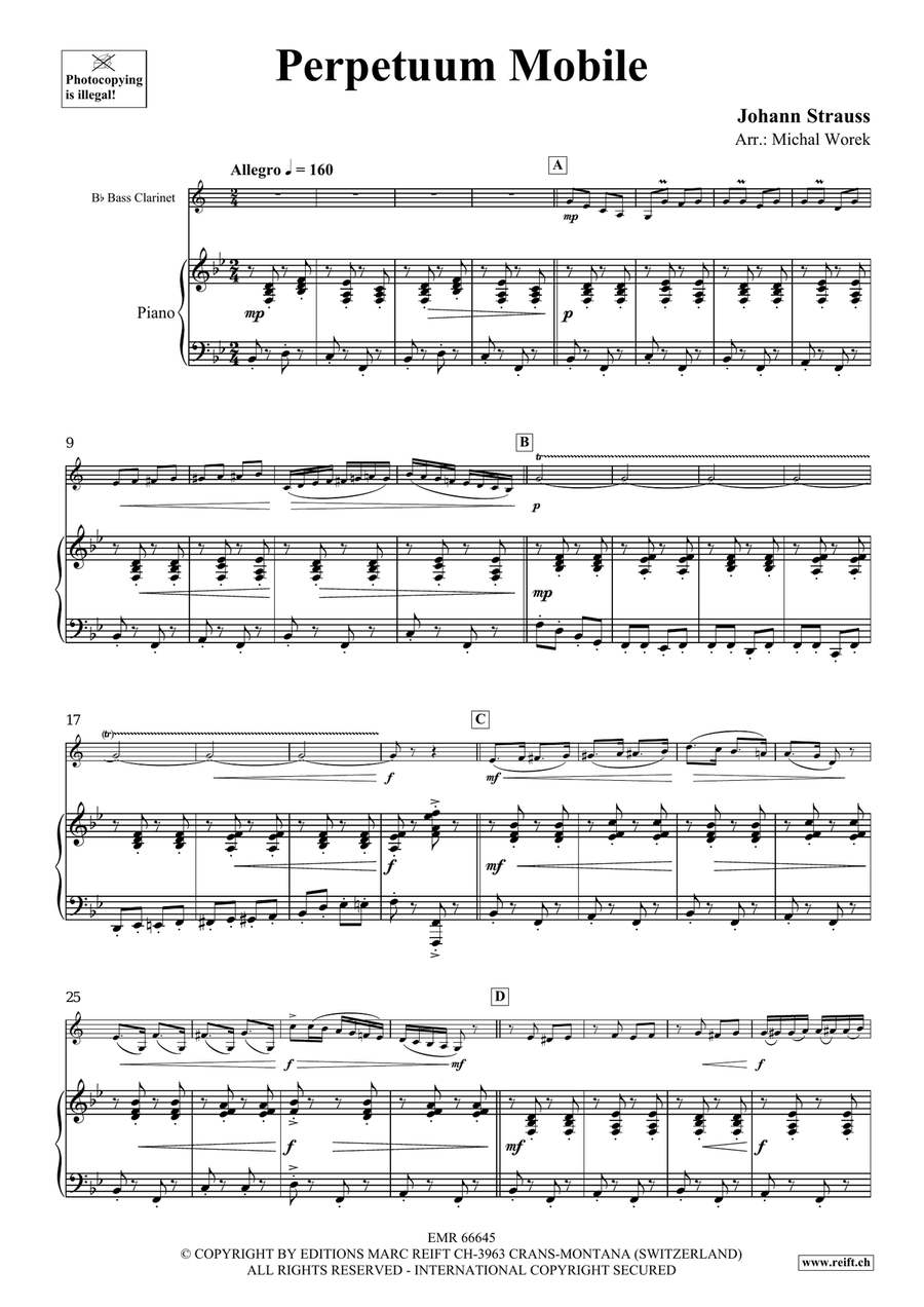 Perpetuum Mobile Perpetuum Mobile Bass Clarinet scores gallery preview page 4