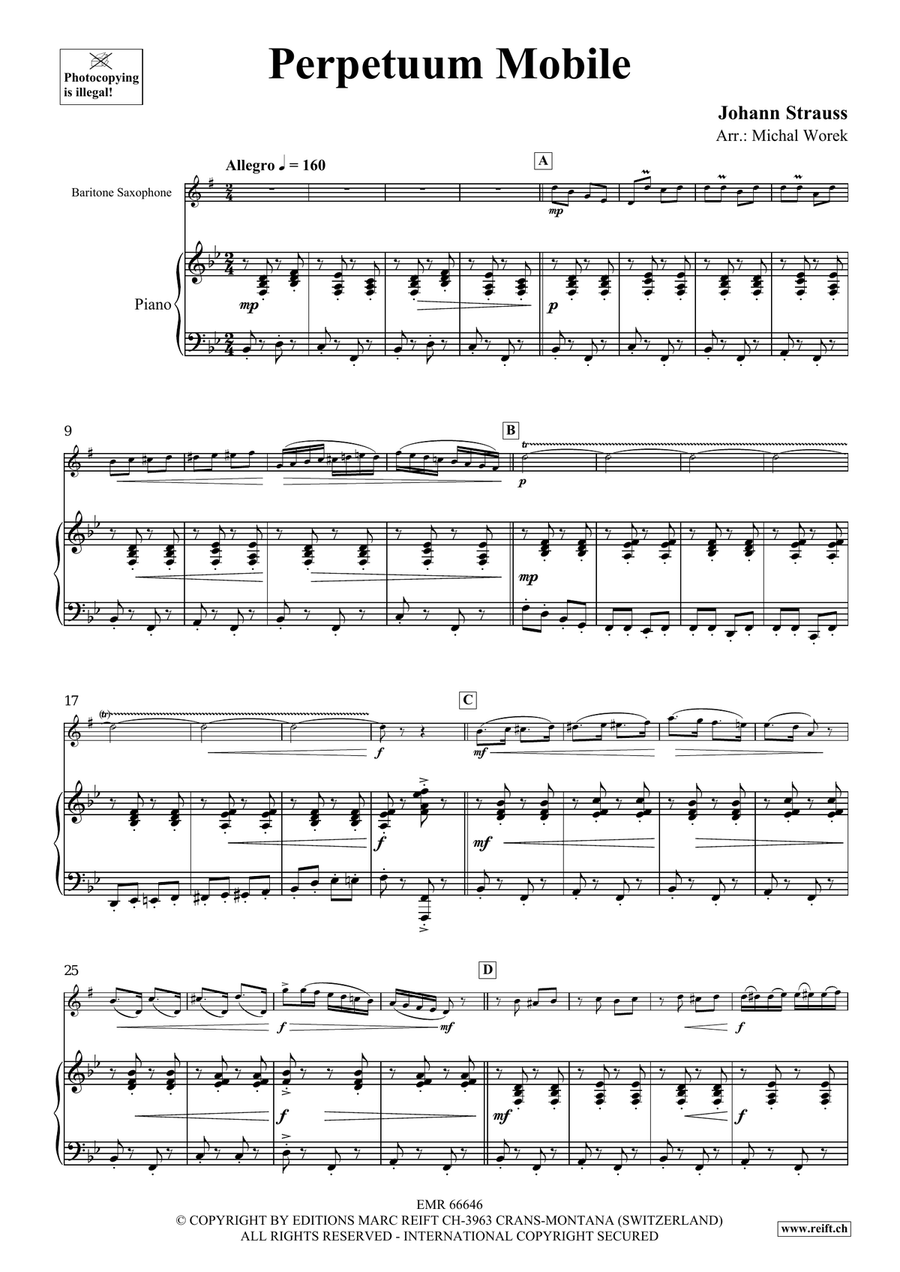Perpetuum Mobile Perpetuum Mobile Baritone Saxophone scores gallery preview page 4