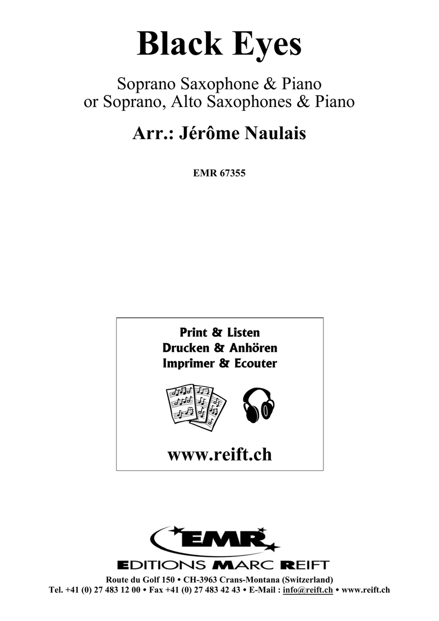 Black Eyes Black Eyes Soprano Saxophone scores gallery preview page 2
