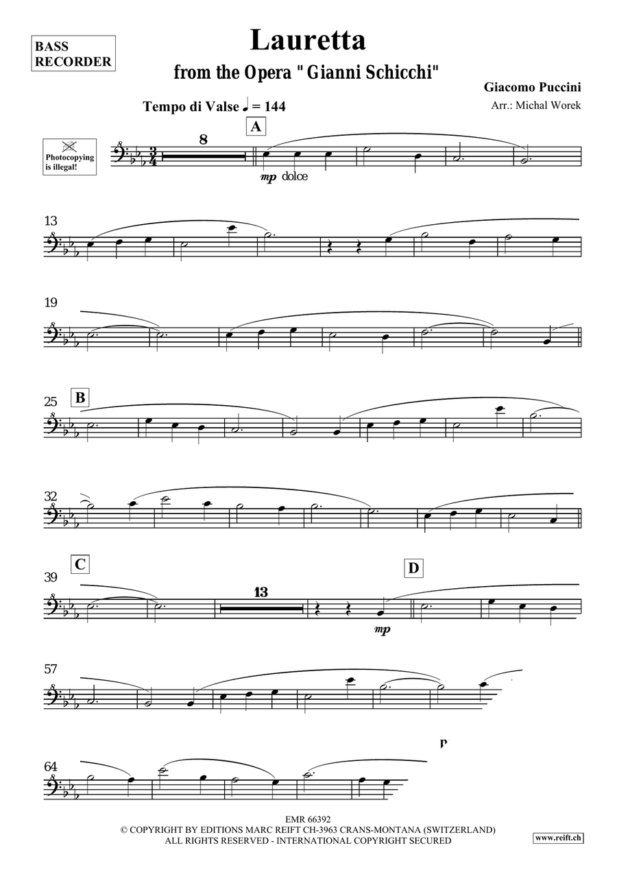 Lauretta Lauretta Bass Recorder scores gallery preview page 3