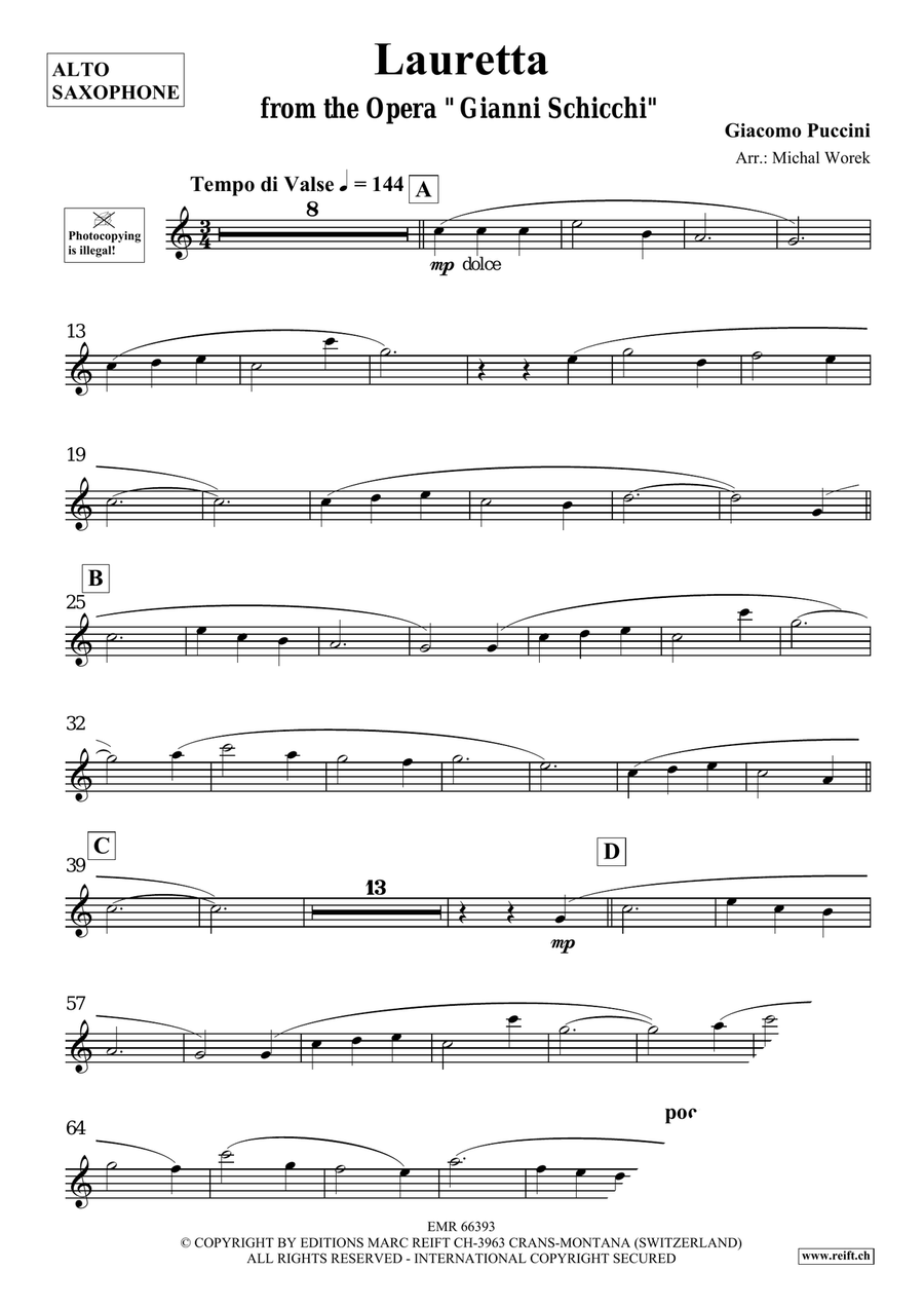 Lauretta Lauretta Alto Saxophone scores gallery preview page 3