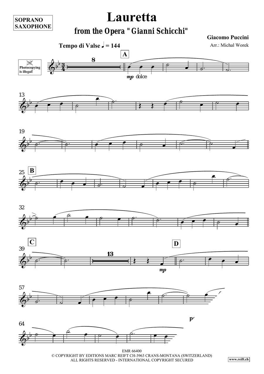 Lauretta Lauretta Soprano Saxophone scores gallery preview page 3