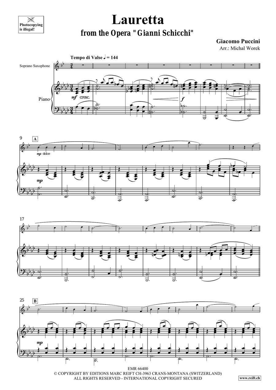 Lauretta Lauretta Soprano Saxophone scores gallery preview page 4