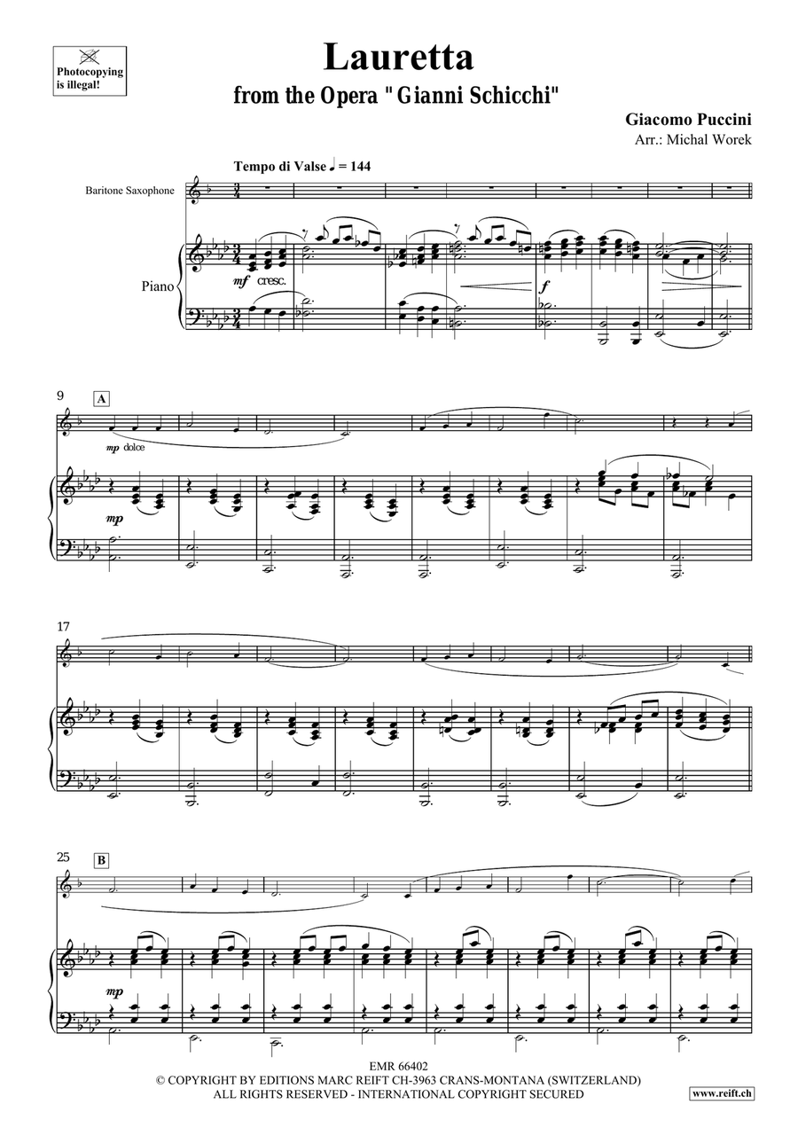 Lauretta Lauretta Baritone Saxophone scores gallery preview page 4