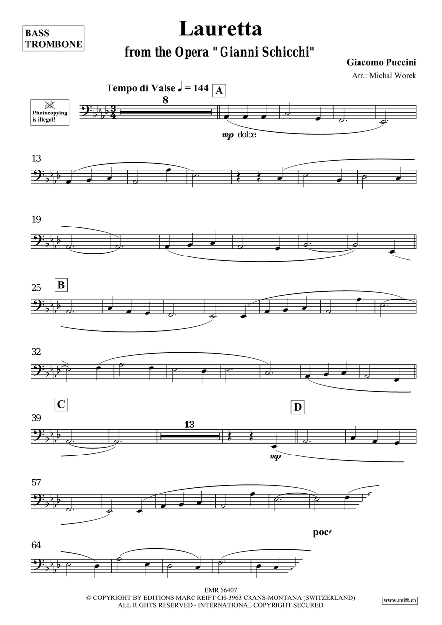 Lauretta Lauretta Bass Trombone scores gallery preview page 3