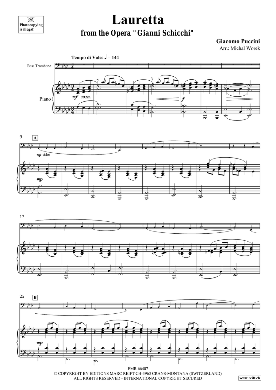 Lauretta Lauretta Bass Trombone scores gallery preview page 4