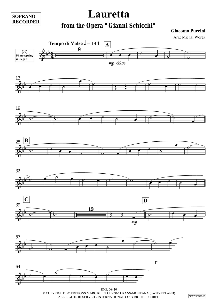 Lauretta Lauretta Soprano Recorder scores gallery preview page 3