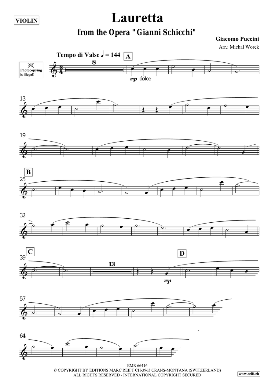Lauretta Lauretta Violin Solo scores gallery preview page 3