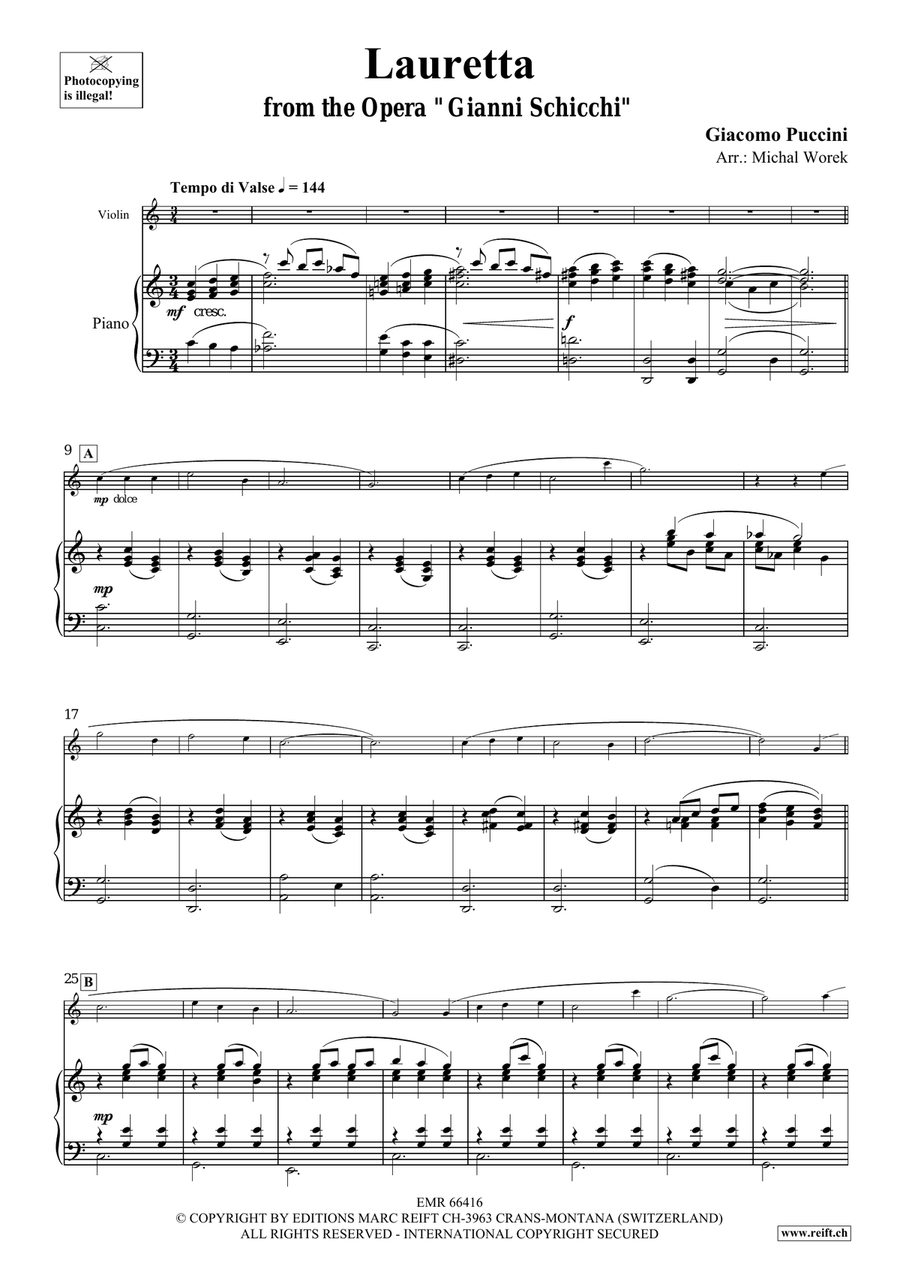 Lauretta Lauretta Violin Solo scores gallery preview page 4