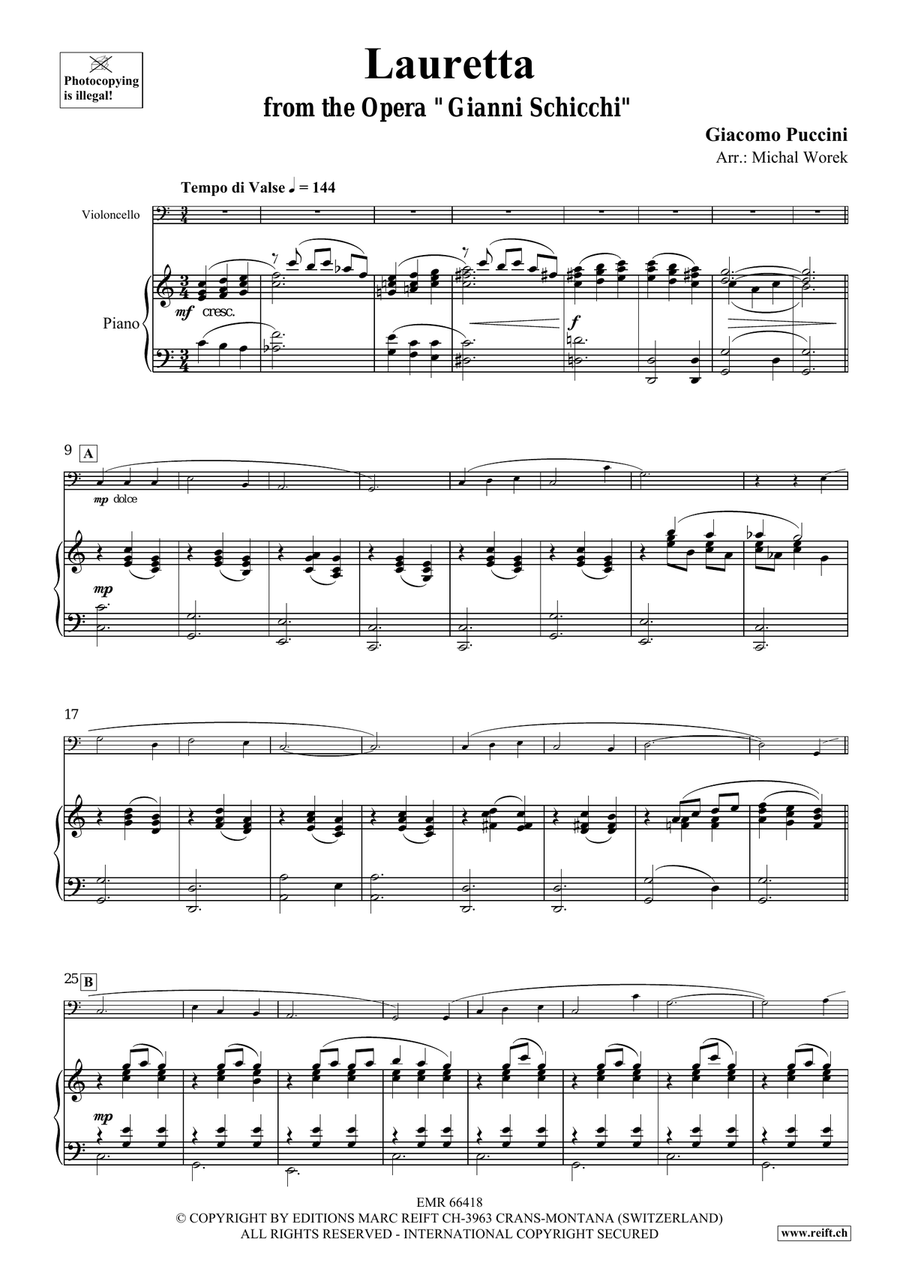 Lauretta Lauretta Piano Accompaniment scores gallery preview page 4
