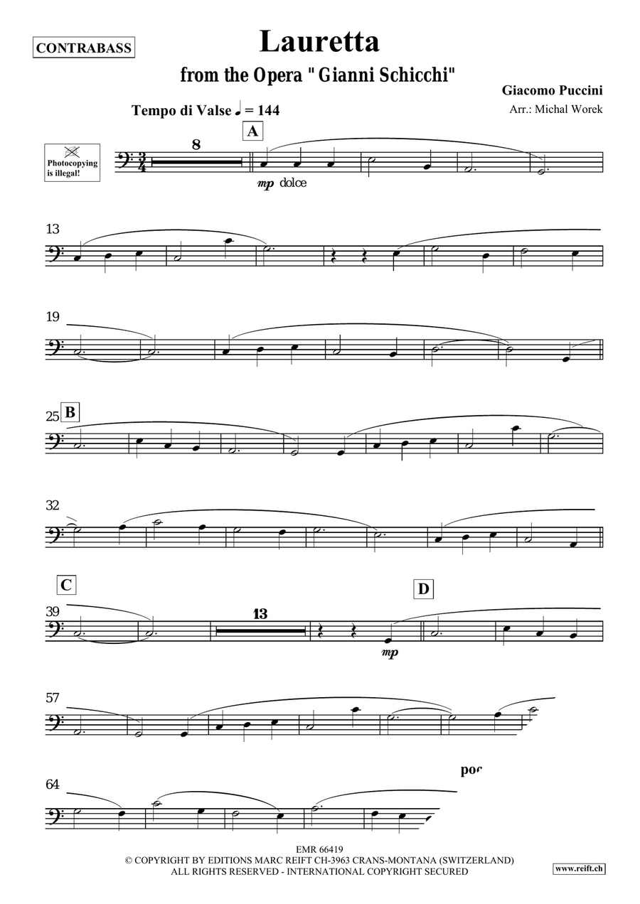 Lauretta Lauretta Double Bass scores gallery preview page 3