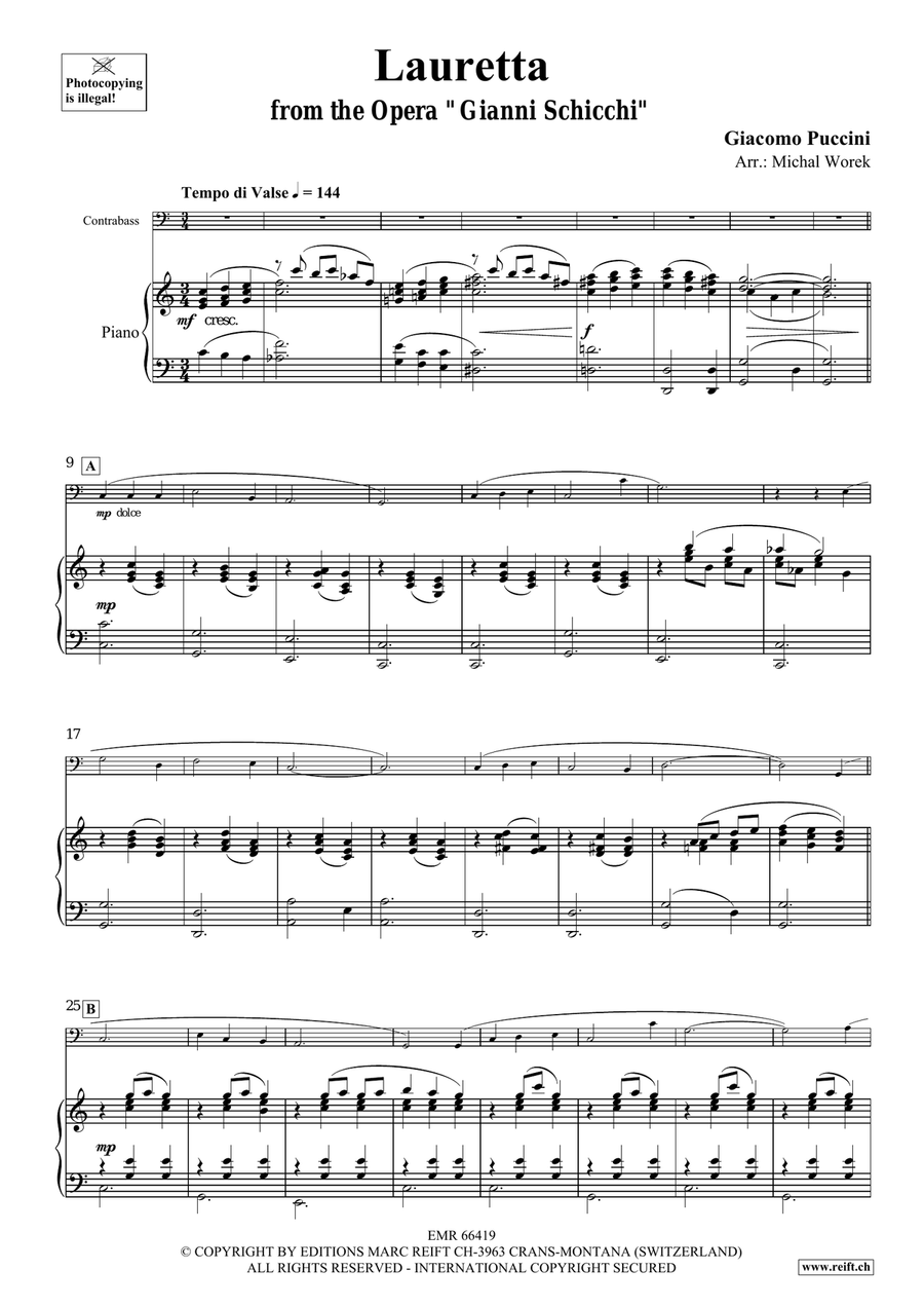 Lauretta Lauretta Double Bass scores gallery preview page 4